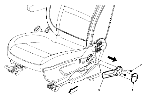 Fig. 6: Front Seat Vertical Adjuster