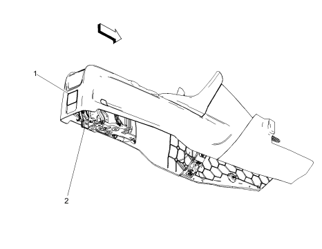 Fig. 10: Front Bumper Fascia Tow Eye Access Hole Cover (Encore)