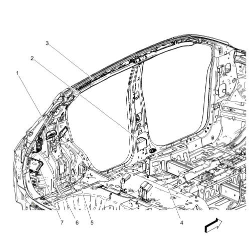 Fig. 15: Liftgate Outside Handle Emblem (Encore)