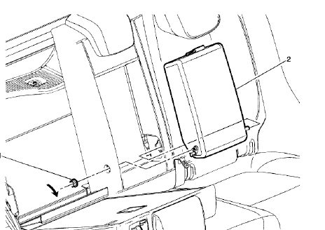 Fig. 25: Rear Seat Armrest