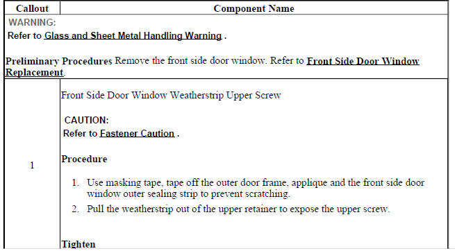 Front Side Door Window Weatherstrip Replacement