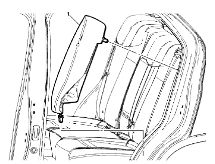 Fig. 28: Rear Seat Back Bolster