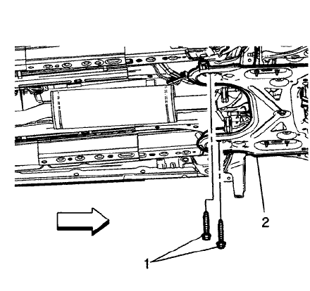 Fig. 21: Frame Rear Fasteners
