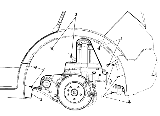 Fig. 30: Rear Wheelhouse Liner