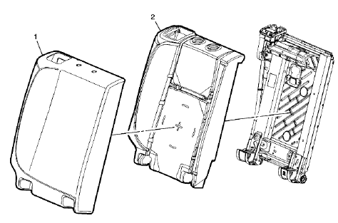 Fig. 40: Rear Seat Back Cushion Cover And Pad (40%)