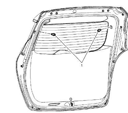 Fig. 42: Luggage Shade Pivot - Liftgate