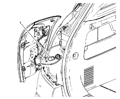Fig. 58: Rear Turn Signal Lamp Bulb (Encore)