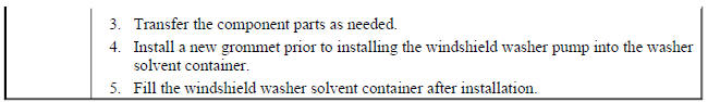 Windshield Washer Solvent Container Replacement