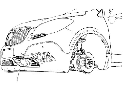 Fig. 39: Front Fog Lamp Cover