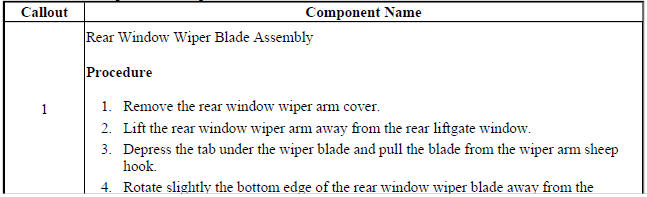 Rear Window Wiper Blade Replacement