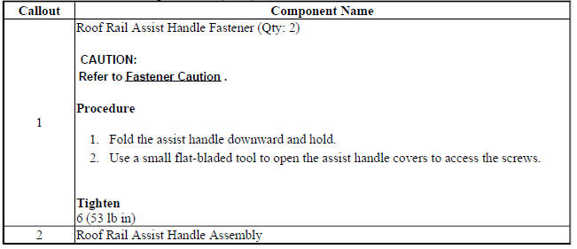 Roof Rail Assist Handle Replacement (Encore)