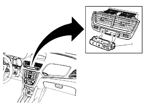 Fig. 8: Instrument Panel Airbag Arming Status Display