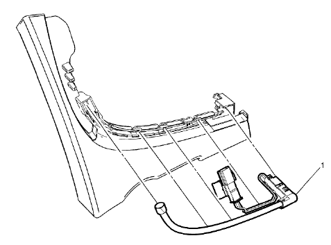 Fig. 13: Instrument Panel Flood Lamp - Left Side