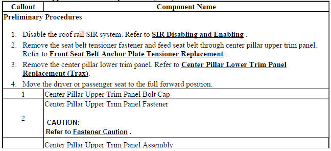 Center Pillar Upper Trim Panel Replacement (Encore)